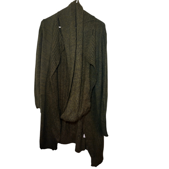 Derek Heart Womens Long Draped Sweater Blue & Green Size Medium - Picture 10 of 16